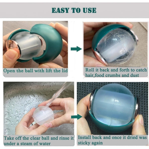 Generic Plastic Remover Sticky Ball for Clothes Gel Lint Roller (Maroon)